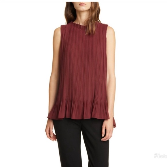 Club Monaco Pleated Swing Top EUC! - Picture 2 of 8